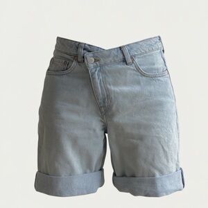 Weekday Light Blue Denim Shorts